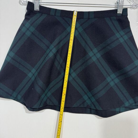 Silence + Noise UO Cher  Green Plaid Mini Skirt~Size 6/ Small - Picture 16 of 16
